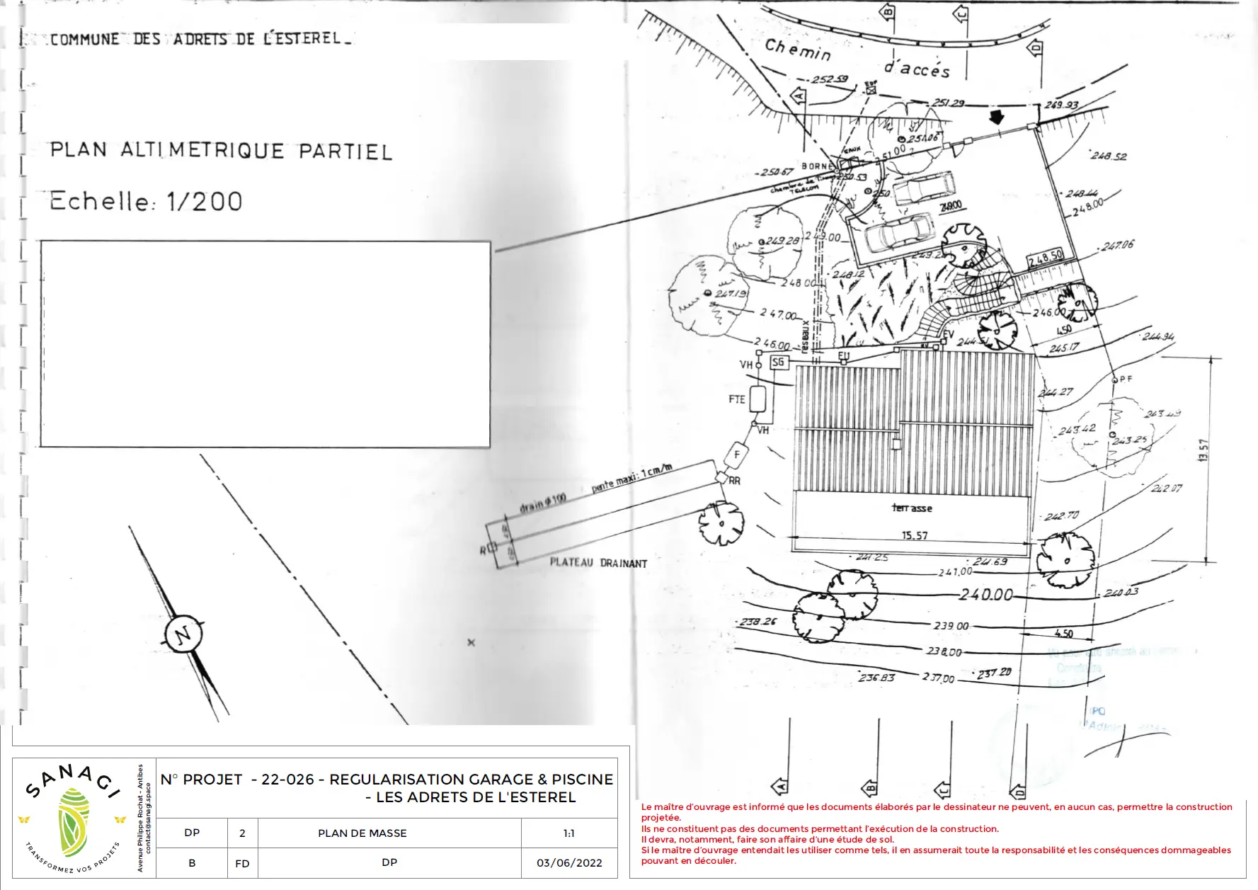 Régularisation d'un garage et d'une piscine