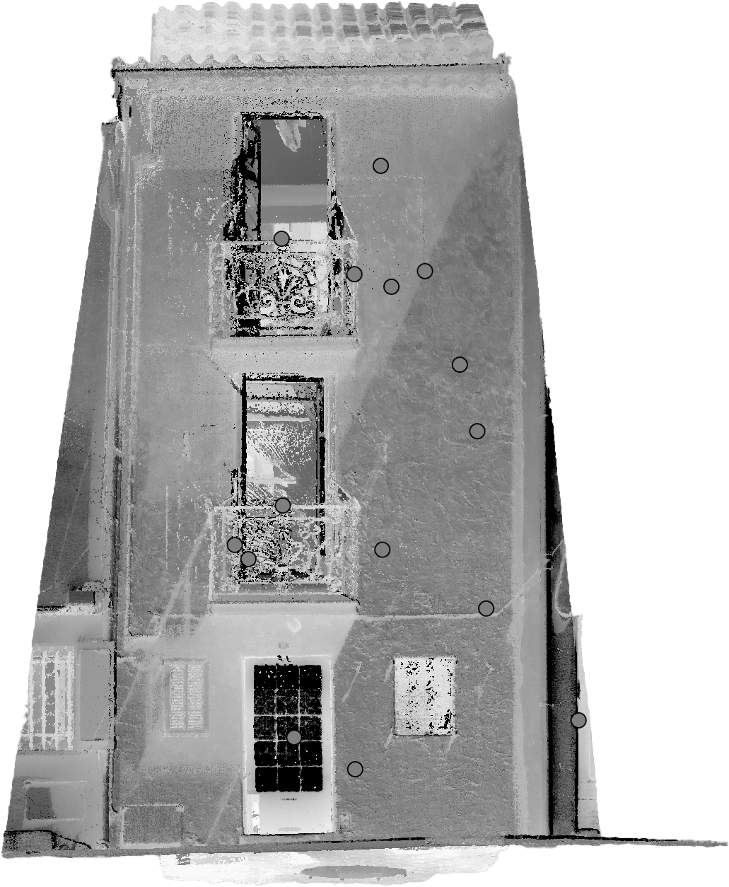 Découvrez l'histoire cachée d'une maison du Suquet à Cannes grâce à notre relevé 3D avec Leica BLK 360. Une révélation en 3D signée SANAGI Nous avons crée une vue de face du Nuage de point