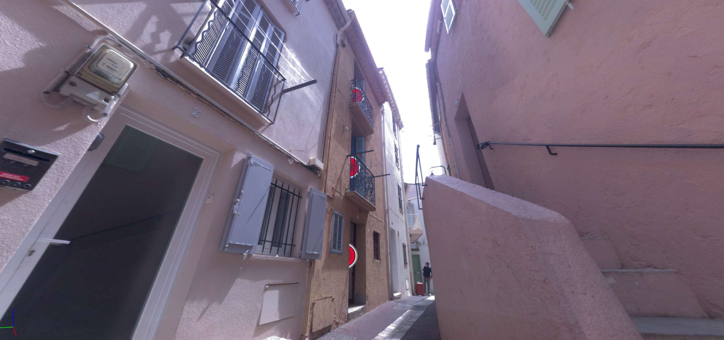 Découvrez l'histoire cachée d'une maison du Suquet à Cannes grâce à notre relevé 3D avec Leica BLK 360. Une révélation en 3D signée SANAGI Nous avons enregistré une image de la photo de l'entrée.