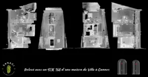 Découvrez l'histoire cachée d'une maison du Suquet à Cannes grâce à notre relevé 3D avec Leica BLK 360. Une révélation en 3D signée SANAGI